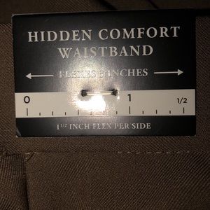 Haggar mocha pants size 32x32 NWT